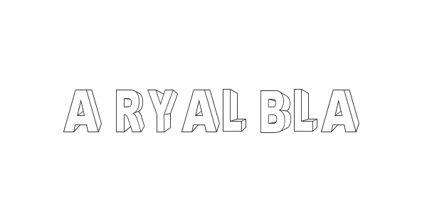 A Ryal Black Block font thumb